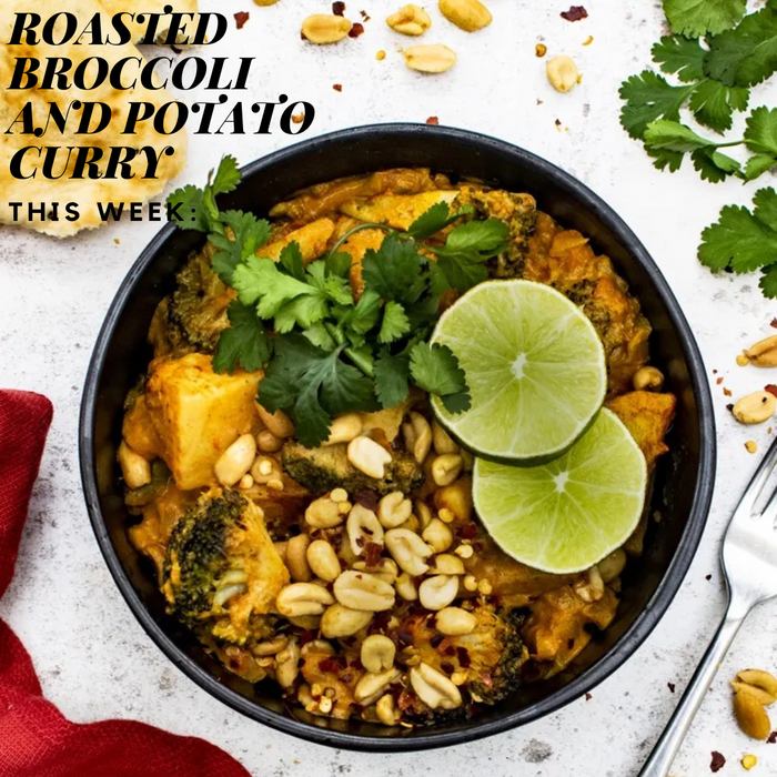 Roasted Broccoli and Potato Curry