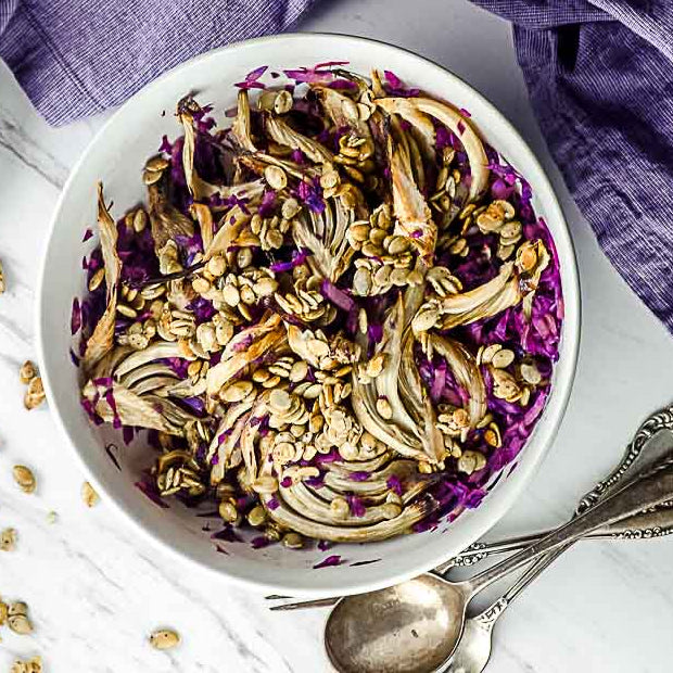 Warm Roasted Fennel Salad for Two