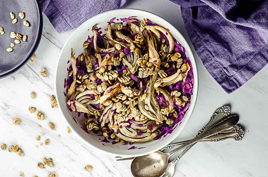 Warm Roasted Fennel Salad for Two