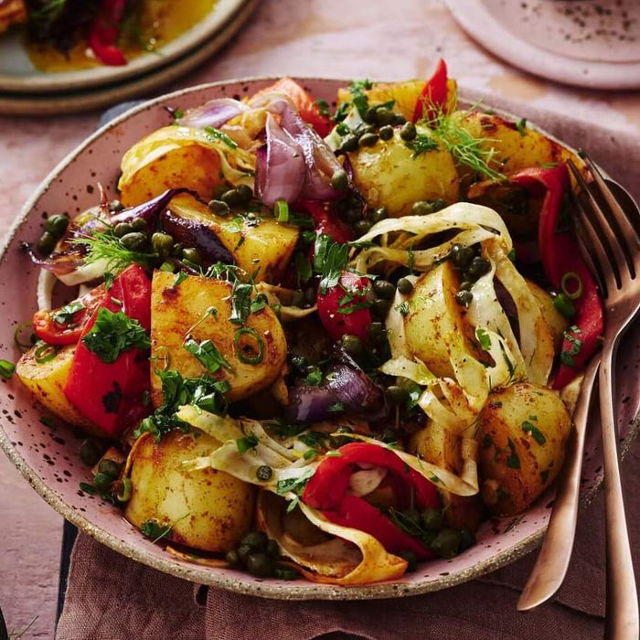 Michael Weldon’s Roasted Capsicum, Fennel & Smoked Paprika Potato Salad