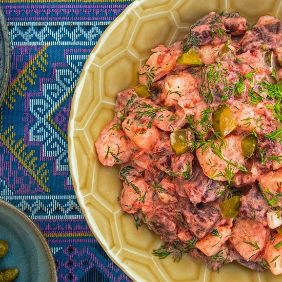 Russian Beetroot Potato Salad
