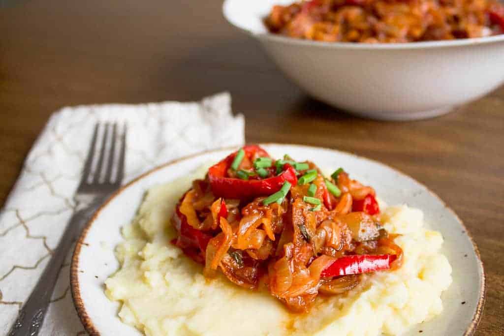 Sauteed Cabbage and Capsicum