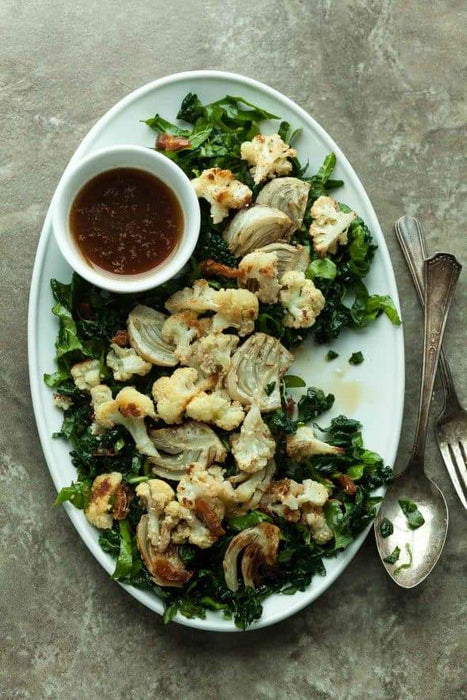 Sesame Roasted Cauliflower and Fennel Salad