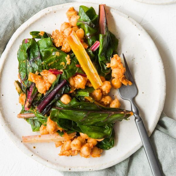 Spanish Style Silverbeet with Chickpeas