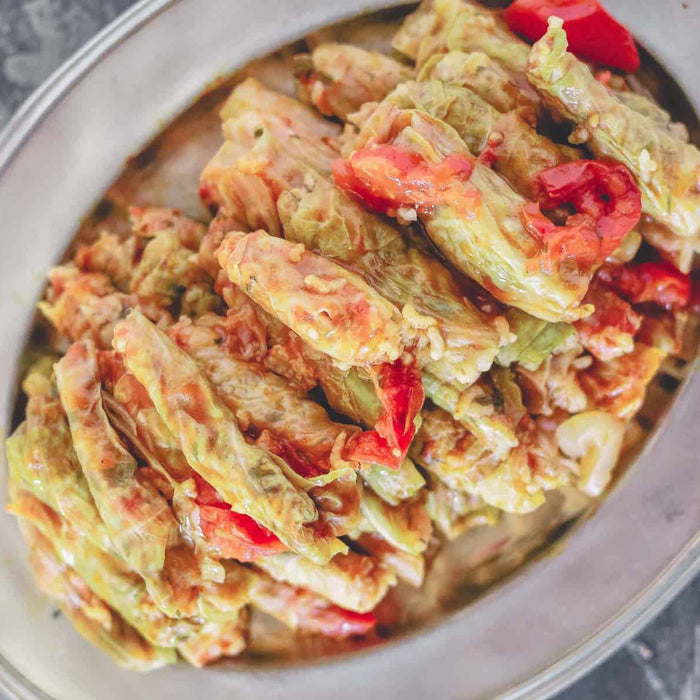 Mediterranean Vegetarian Stuffed Cabbage Rolls
