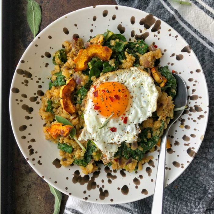 Pumpkin Cauliflower Rice Risotto