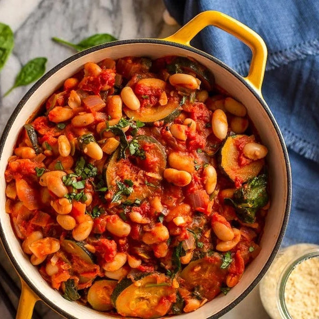 Zucchini and Cannellini Tomato Stew