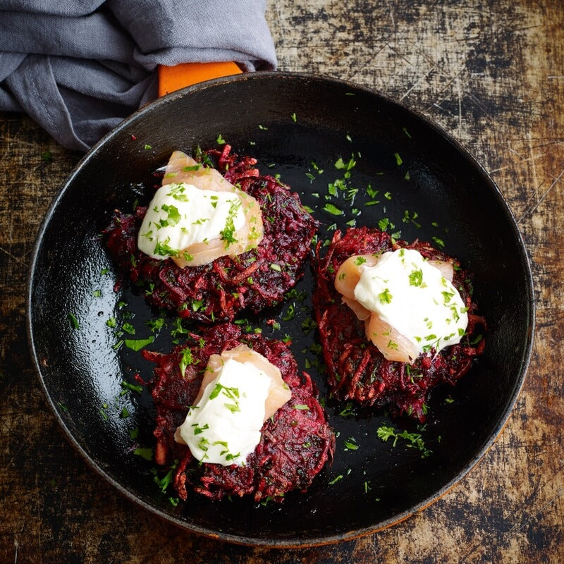 Beetroot, Potato and Horseradish Röstis — Food Garden