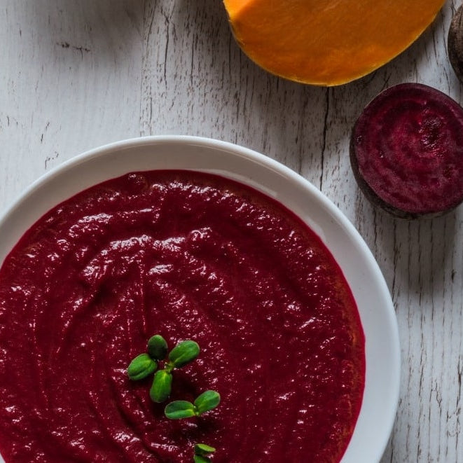 Pumpkin Beetroot Soup with Thyme