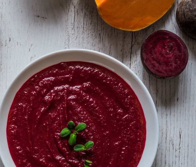 Pumpkin Beetroot Soup with Thyme