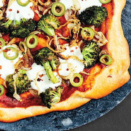 Broccoli, Fennel & Mozzarella Pizza