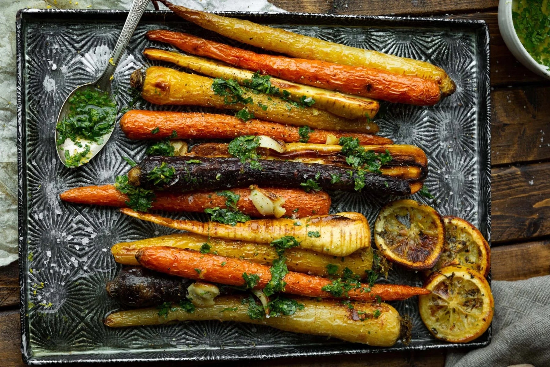 Lemon Roasted Carrots and Parsnips