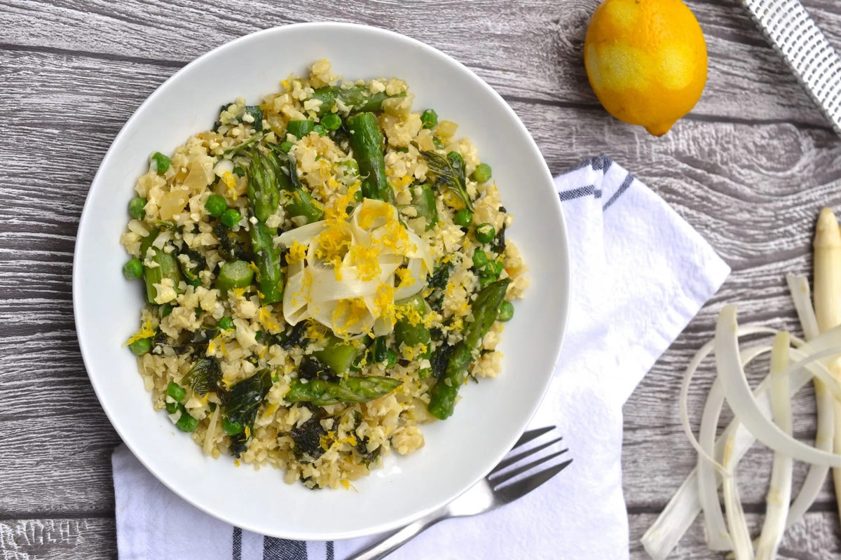 Asparagus, Kale & Pea Lemon Risotto — Food Garden