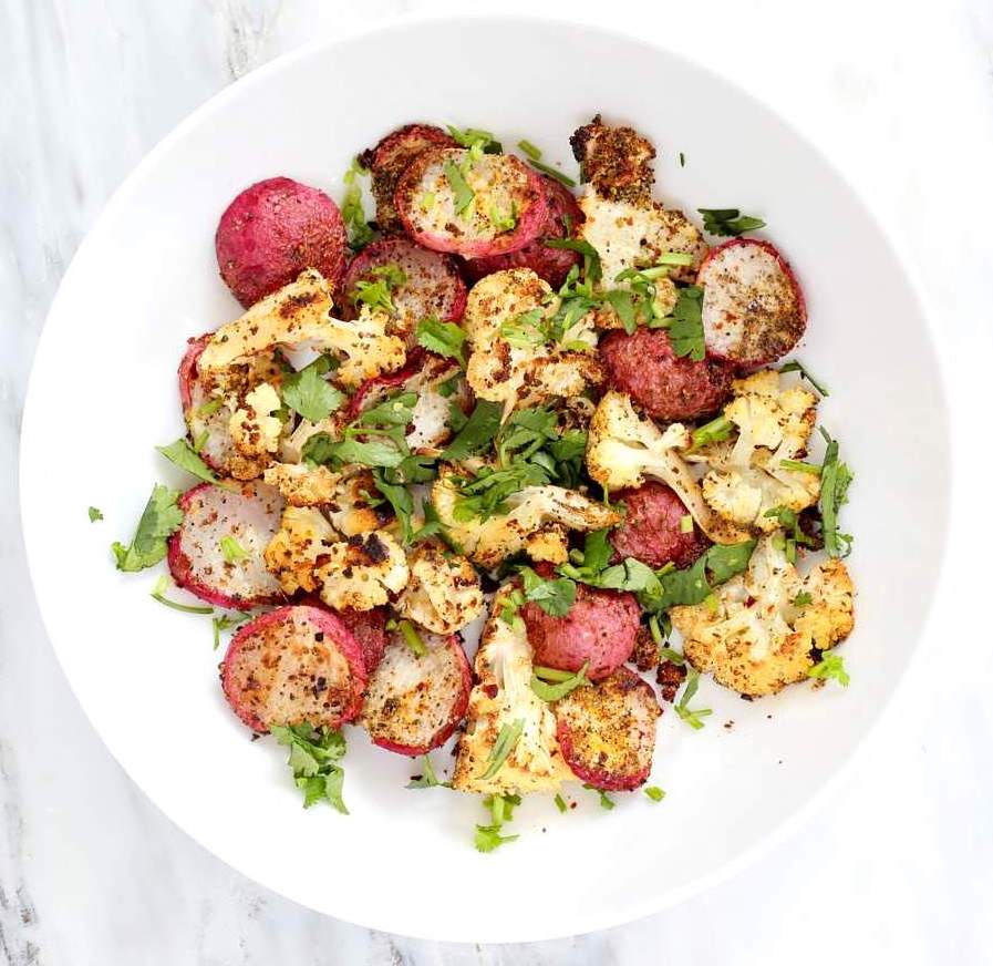 Roasted Cauliflower and Radishes — Food Garden