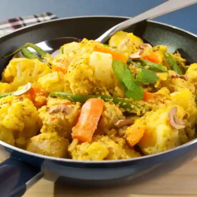 Cauliflower, Potato and Carrot Curry