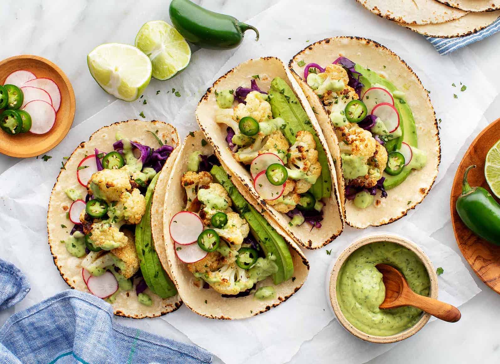 Roasted Cauliflower Tacos