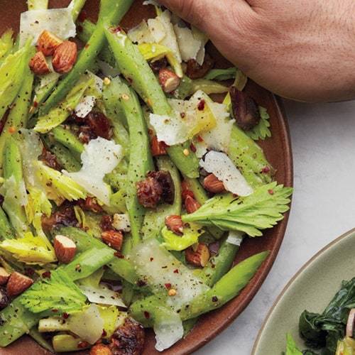 Celery Salad with Dates, Almonds, and Parmesan