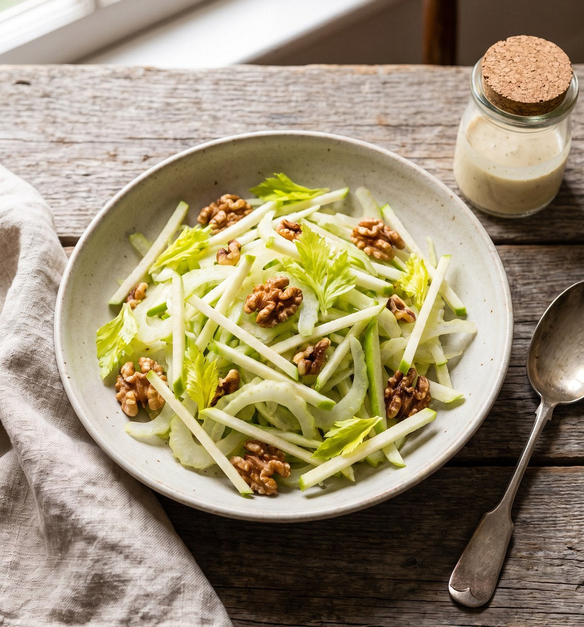 Celery, Apple and Walnut Slaw