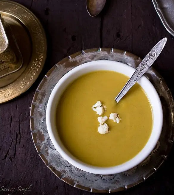 Curry Spiced Cauliflower Parsnip Soup