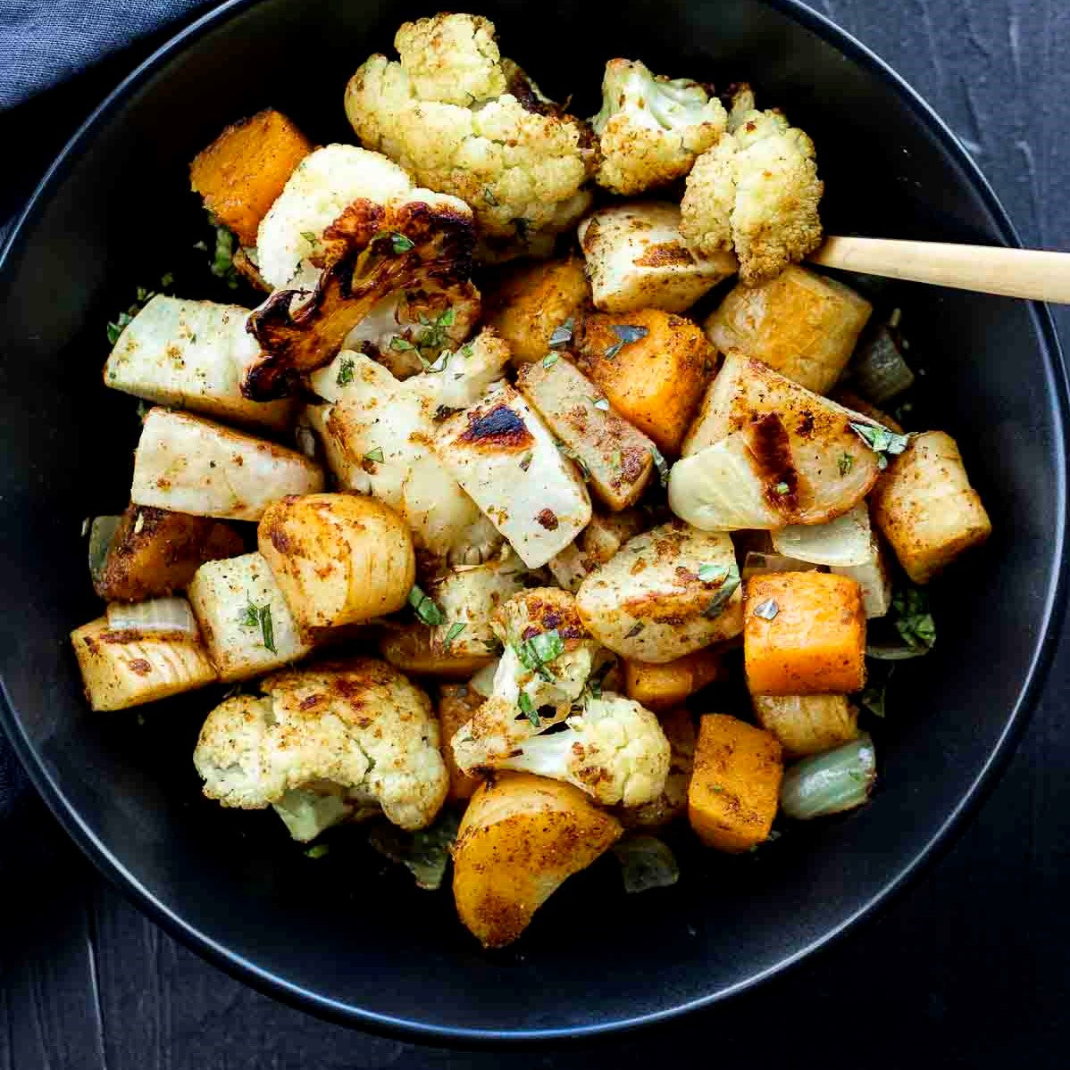 Curry Roasted Winter Vegetables
