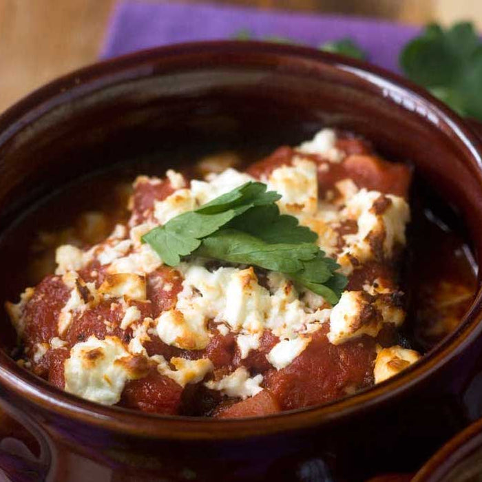 Greek Baked Eggplant With Tomato & Feta