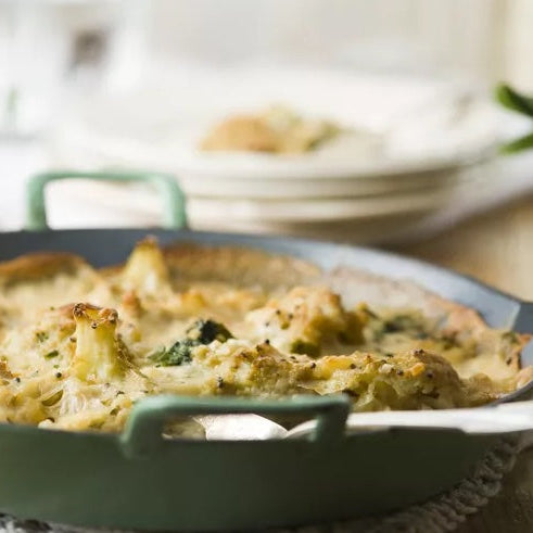 Creamy Potato and Cauliflower Gratin