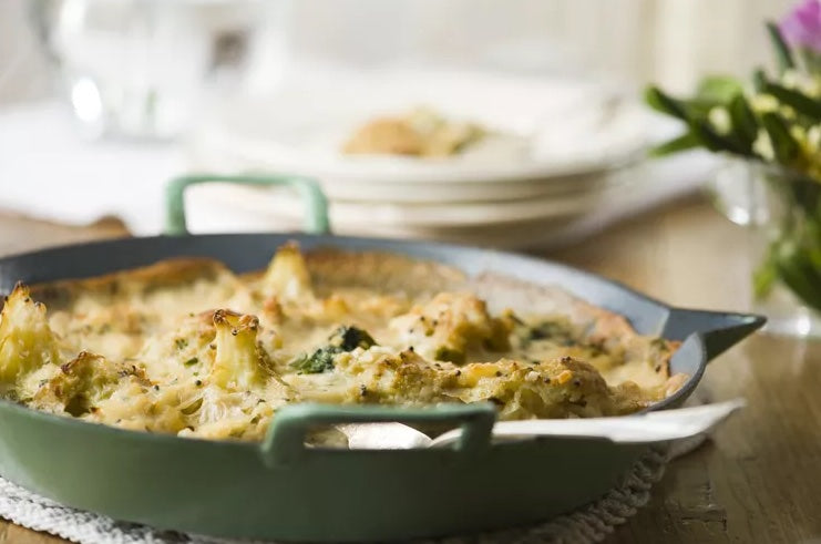 Creamy Potato and Cauliflower Gratin