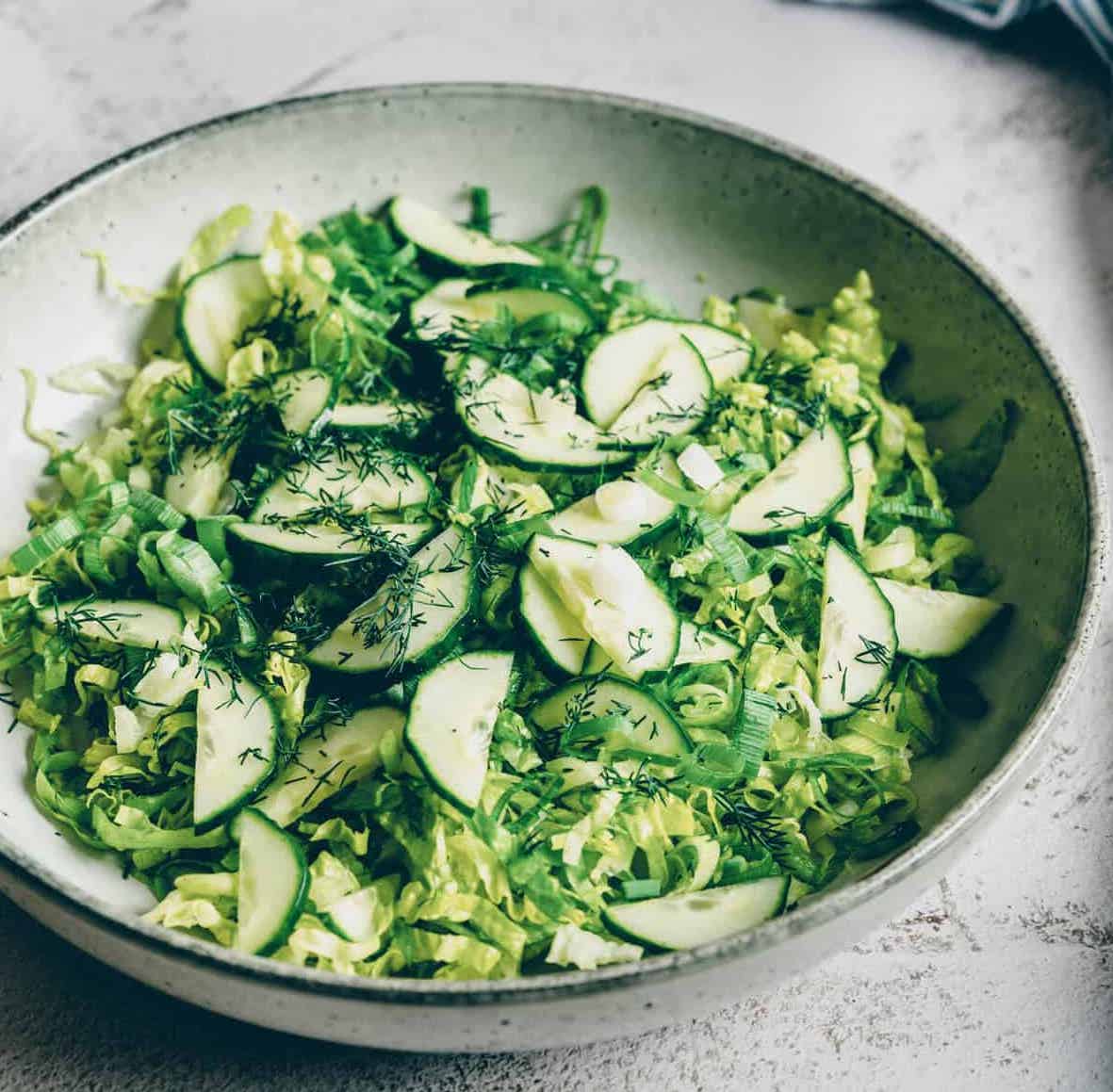 Maroulosalata Greek Lettuce Salad