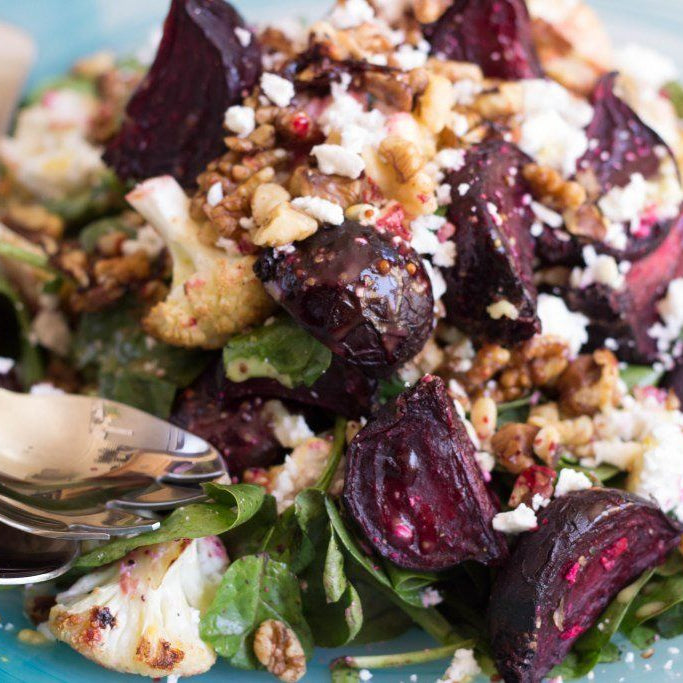 Honey Roasted Beetroot and Cauliflower Salad