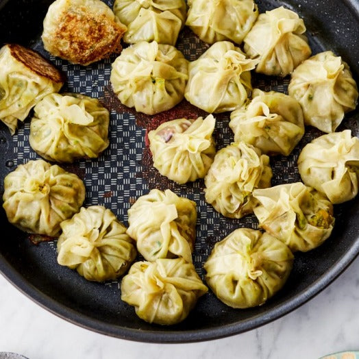 Jamie Oliver's Crispy-bottomed Steamed Dumplings