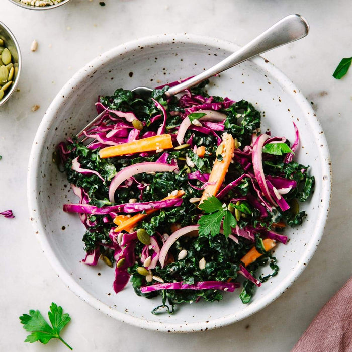 Kale + Red Cabbage Slaw