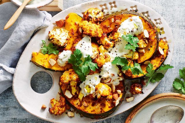 Korma Roasted Pumpkin and Cauliflower
