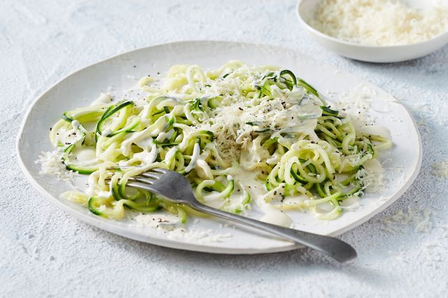 One-pot Vegetarian Zucchini Alfredo