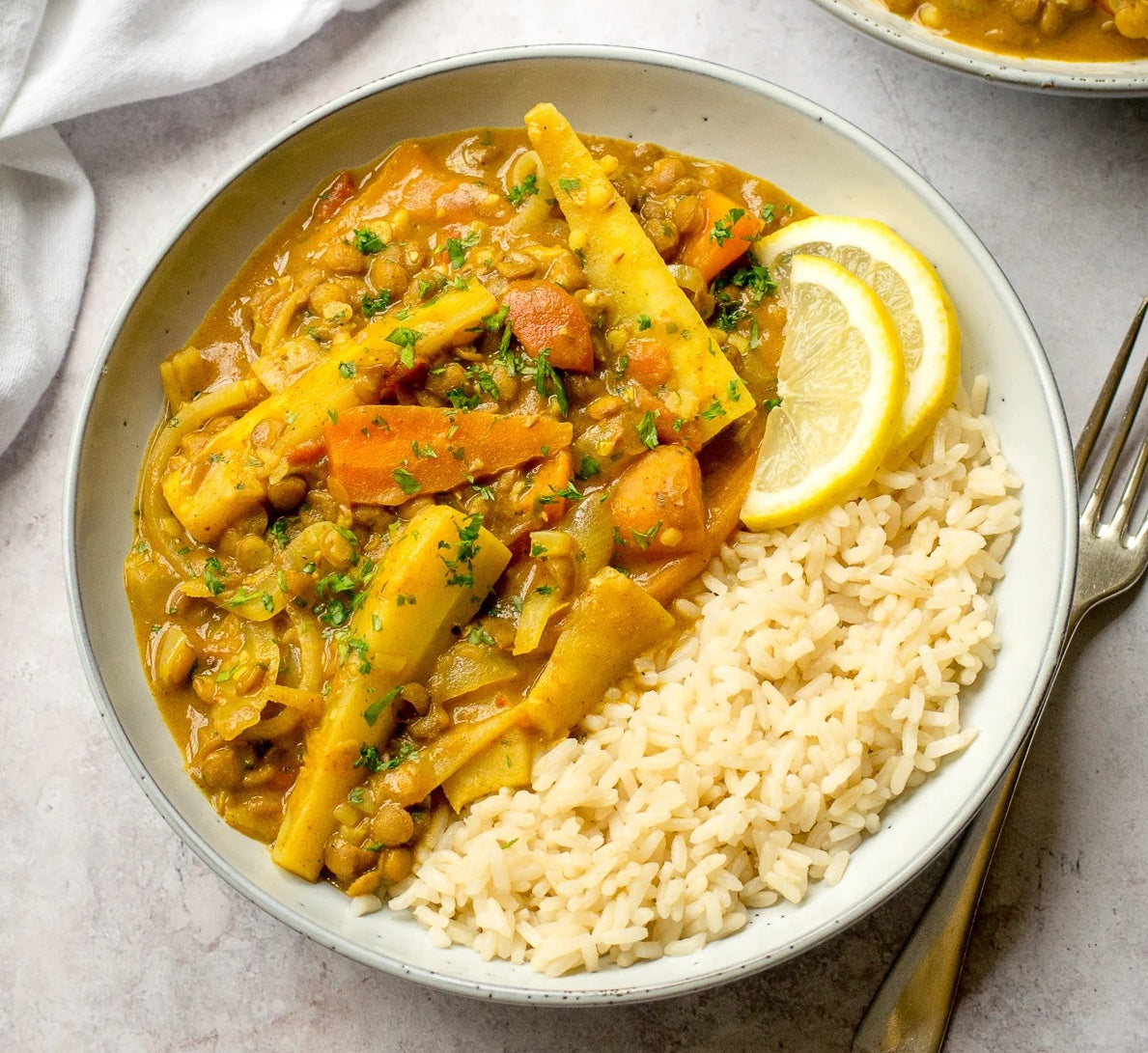 Creamy Parsnip Curry with Lentils