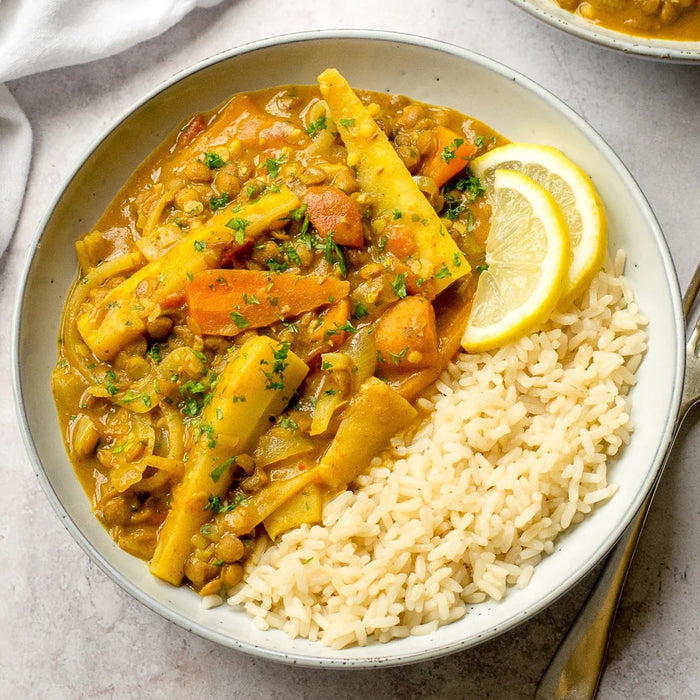 Creamy Parsnip Curry with Lentils