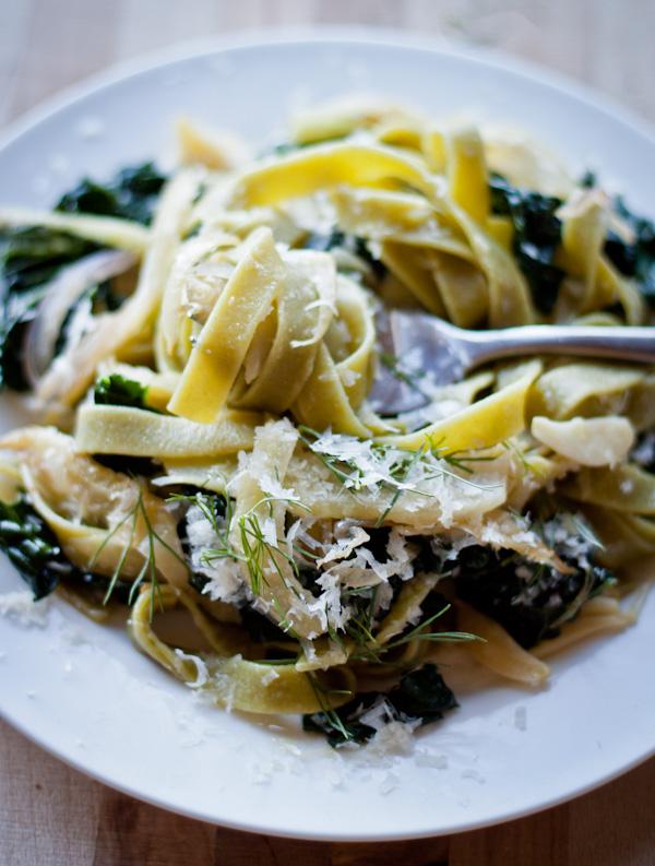 Pasta with Fennel, Kale and Lemon