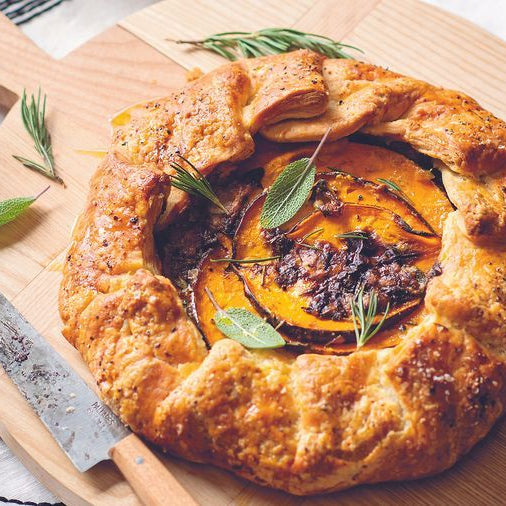 Pumpkin, Leek and Gorgonzola Galette