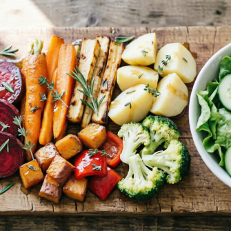 Grilled Mediterranean Vegetables with Fresh Garden Salad