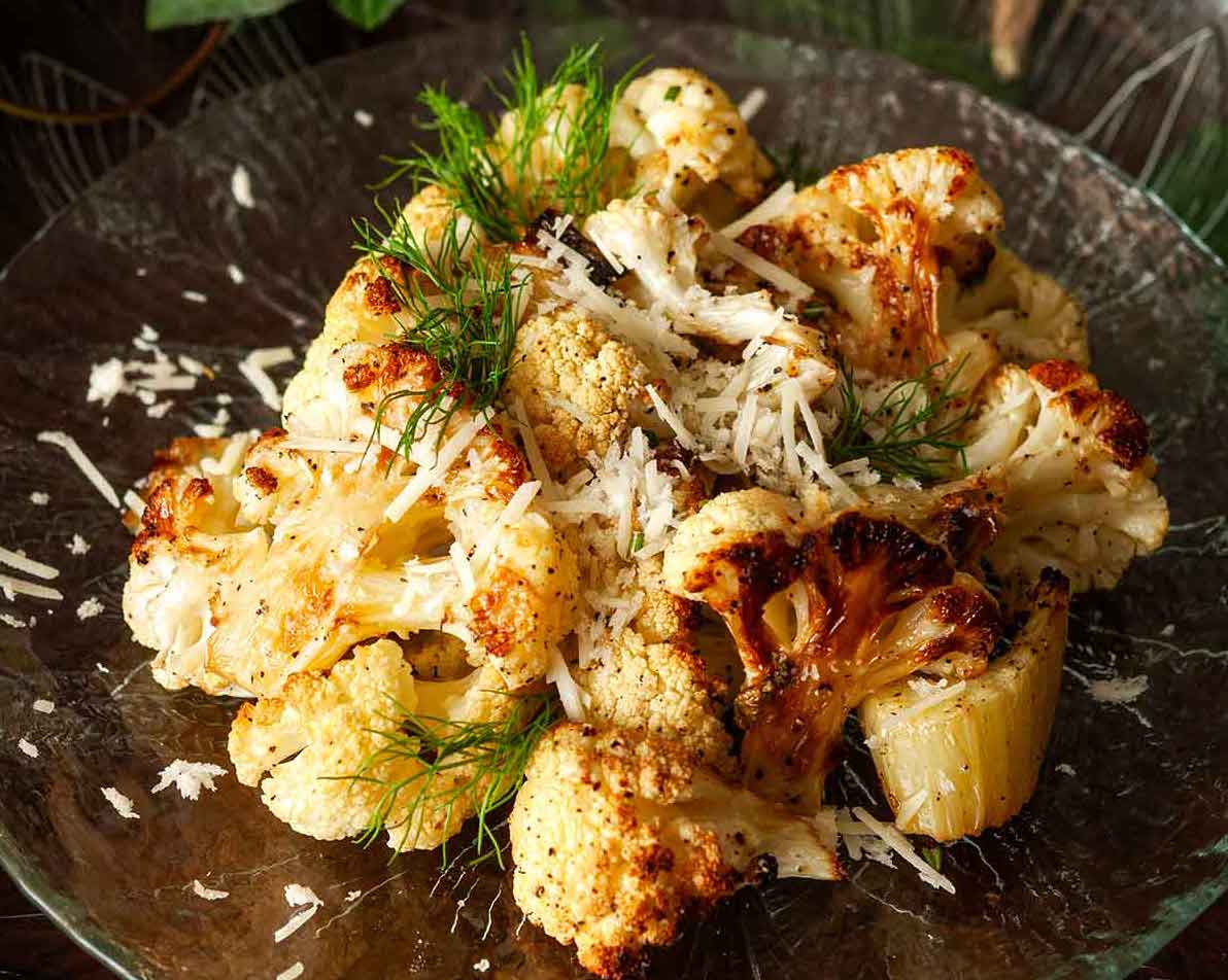 Roasted Rosemary Cauliflower and Fennel