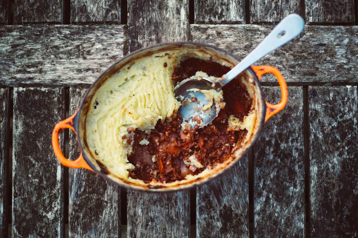 Slow Cooked Red Wine & Root Vegetable Shepard’s Pie