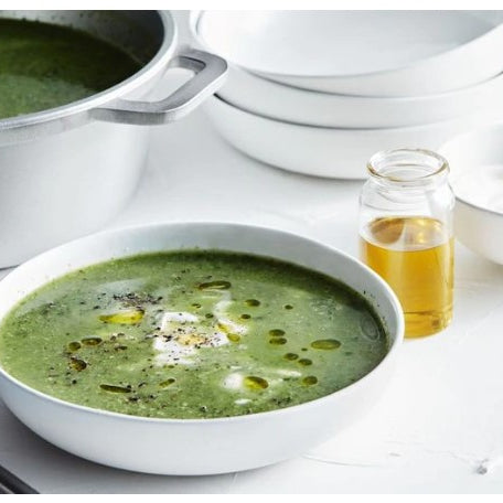 Super Greens Soup with Truffle Oil