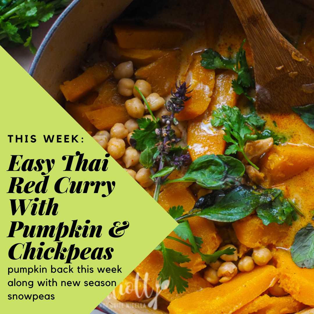 Easy Thai Red Curry With Pumpkin & Chickpeas