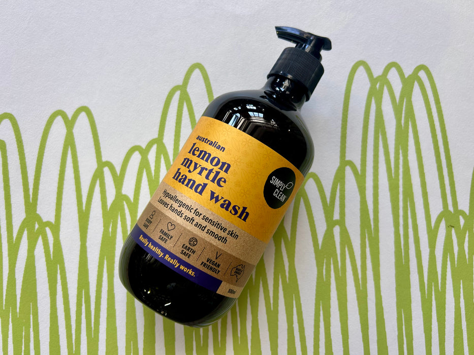 Hand Wash Lemon Myrtle, Simply Clean (500ml)