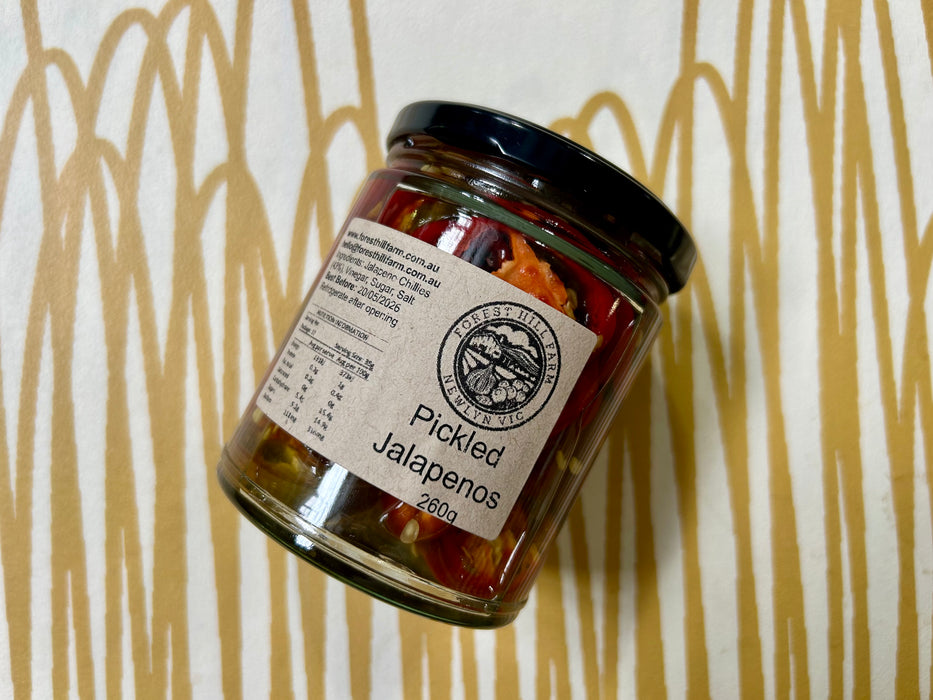 Pickled Jalapenos, Forest Hill Farm (260g)