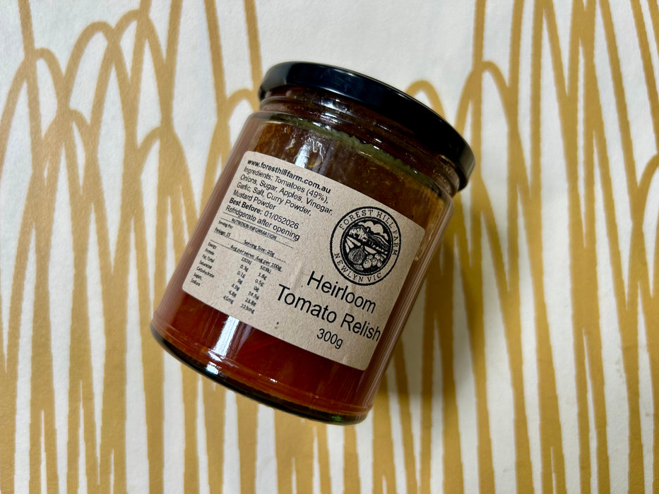 Heirloom Tomato Relish, Forest Hill Farm (300g)