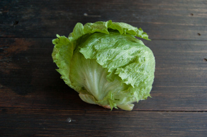 Iceberg lettuce each, organic firm round pale-green head | Food Garden