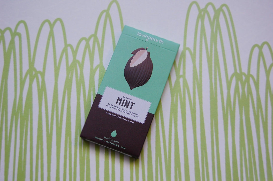 Loving Earth Crunchy Mint Chocolate (80g)