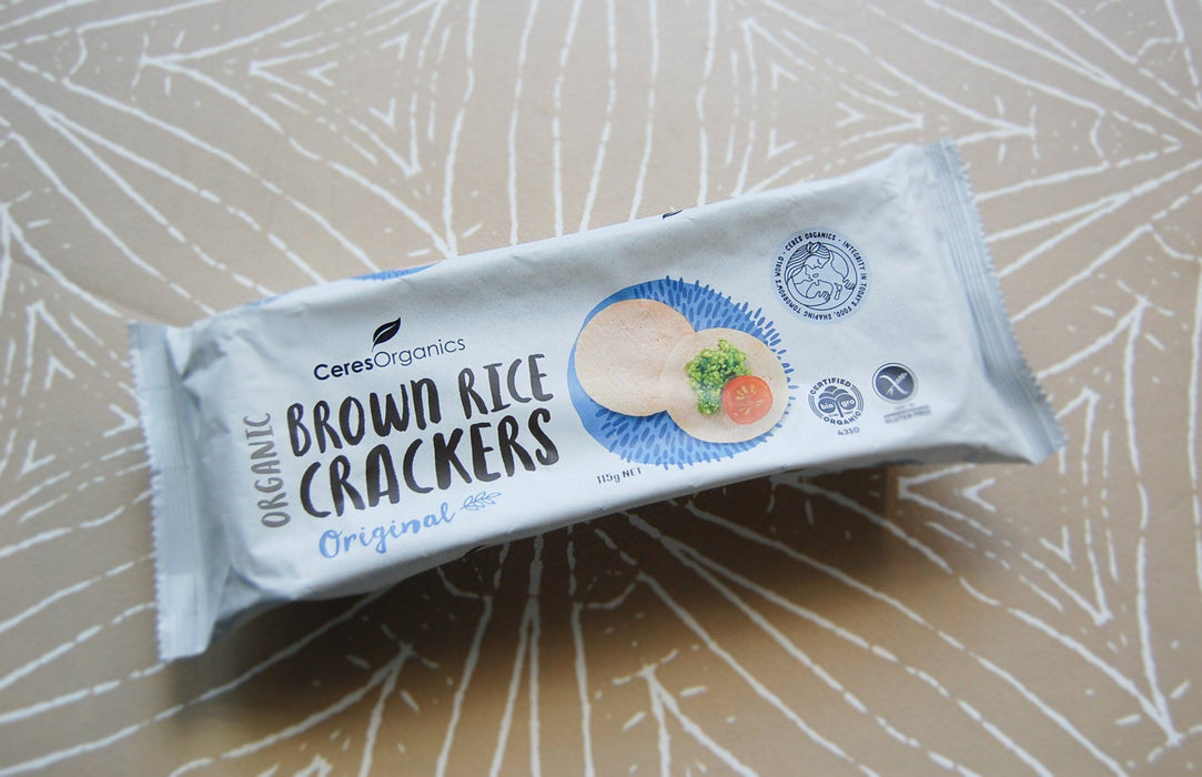 Brown Rice Crackers Original, Ceres (115g)