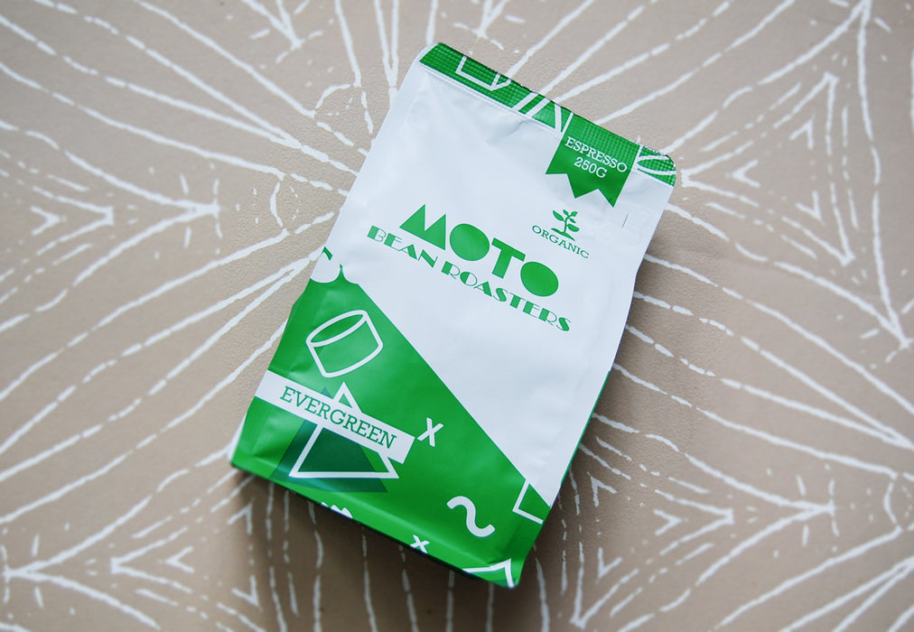 Moto Bean Coffee Whole Beans Organic Blend (250g)